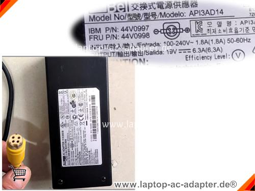 Original IBM 4838 TOUCH SCREEN CASH REGISTER adapter, 19V 6.3A 4838 TOUCH SCREEN CASH REGISTER Notebook Netzteile, ACBEL19V6.3A119.7W-4Holes-ZFYZ