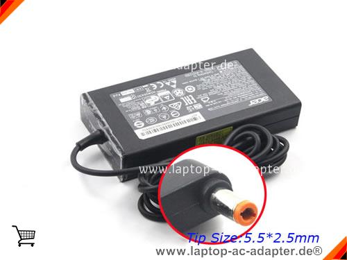 Original ACER ASPIRE V15 NITRO BLACK EDITION adapter, 19V 7.1A ASPIRE V15 NITRO BLACK EDITION Notebook Netzteile, ACER19V7.1A135W-5.5x2.5mm-Slim