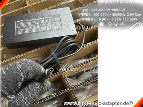 Original AOYUAN AY120EA-ZF190632M adapter, 19V 6.32A AY120EA-ZF190632M Notebook Netzteile, AOYUAN19V6.32A120W-5.5x2.5mm