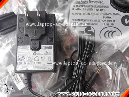 Original APD WA-36A12 ac adapter, 12V 3A WA-36A12 Notebook Netzteile APD12V3A36W-3.5x1.35mm-Wall Original APD WA-36A12 adapter, 12V 3A WA-36A12 Notebook Netzteile, APD12V3A36W-3.5x1.35mm-Wall