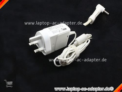 Original ASUS R101D adapter, 19V 1.58A R101D Notebook Netzteile, ASUS19V1.58A30W-2.31x0.7mm-wall-UK-w