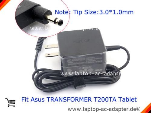 Original ASUS T200TA adapter, 19V 1.75A T200TA Notebook Netzteile, ASUS19V1.75A33W-3.0X1.0mm-US