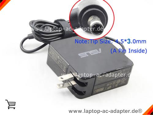 Original ASUS UX32VD-DS72-NB adapter, 19V 3.42A UX32VD-DS72-NB Notebook Netzteile, ASUS19V3.42A-4.5x3.0mm-SQ-US