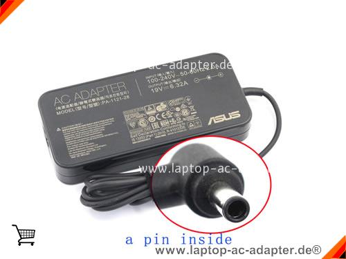 Original ASUS G501JW-DS71/GTX960M adapter, 19V 6.32A G501JW-DS71/GTX960M Notebook Netzteile, ASUS19V6.32A120W-4.5x3.0mm-Slim