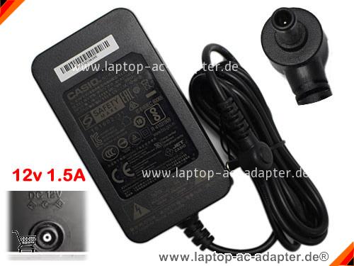Original CASIO PX-130 adapter, 12V 1.5A PX-130 Notebook Netzteile, CASIO12V1.5A18W-5.0x3.0mm