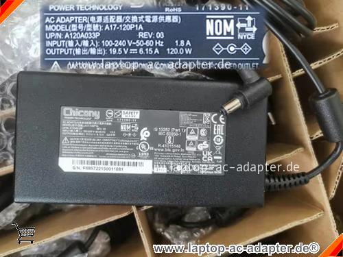 Original CHICONY A17-120P1A ac adapter, 19.5V 6.15A A17-120P1A Notebook Netzteile CHICONY19.5V6.15A120W-5.5x2.5mm-A17-120P1A Original CHICONY A17-120P1A adapter, 19.5V 6.15A A17-120P1A Notebook Netzteile, CHICONY19.5V6.15A120W-5.5x2.5mm-A17-120P1A