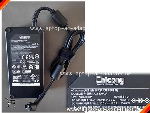 Original CHICONY A22-330P2A ac adapter, 20V 16.5A A22-330P2A Notebook Netzteile CHICONY20V16.5A330W-7.4x5.0mm-A330A035P Original CHICONY A22-330P2A adapter, 20V 16.5A A22-330P2A Notebook Netzteile, CHICONY20V16.5A330W-7.4x5.0mm-A330A035P