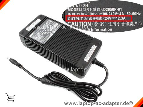 Original DELL N112H ac adapter, 24V 12.3A N112H Notebook Netzteile DELL24V12.3A300W-5.5x2.5mm Original DELL N112H adapter, 24V 12.3A N112H Notebook Netzteile, DELL24V12.3A300W-5.5x2.5mm