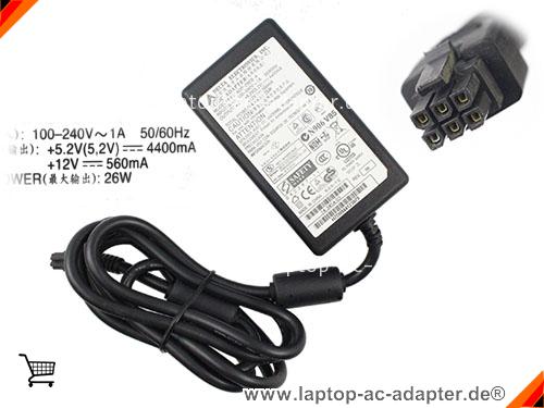 Original CISCO 878 WIRELESS ROUTERS adapter, 5.2V 4.4A 878 WIRELESS ROUTERS Notebook Netzteile, DELTA5.2V4.4A26W-molex-6Pin