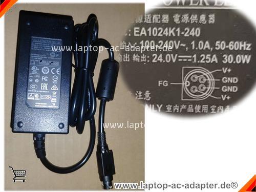 Original EDAC  24V 1.25A Laptop AC Adapter, Notebook Netzteile