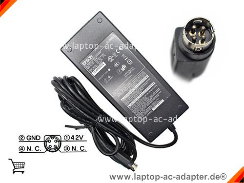 Original EPSON COLORWORKS C3500 adapter, 42V 1.38A COLORWORKS C3500 Notebook Netzteile, EPSON42V1.38A58W-4PIN