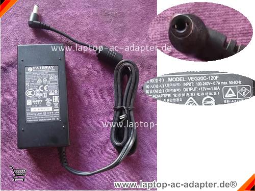 Original FAIRWAY VEG20C-120F adapter, 12V 1.66A VEG20C-120F Notebook Netzteile, FAIRWAY12V1.66A19.92W-5.5x2.5mm
