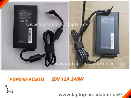 Original FSP FSP240-ACBU3 adapter, 20V 12A FSP240-ACBU3 Notebook Netzteile, FSP20V12A240W-5.5x2.5mm-GAN-B