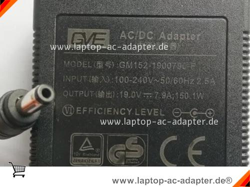 Original GVE GM152-1900790-F ac adapter, 19V 7.9A GM152-1900790-F Notebook Netzteile GVE19V7.9A150W-5.5x2.5mm Original GVE GM152-1900790-F adapter, 19V 7.9A GM152-1900790-F Notebook Netzteile, GVE19V7.9A150W-5.5x2.5mm