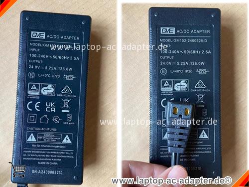 Original GVE GM152-2400525-D ac adapter, 24V 5.25A GM152-2400525-D Notebook Netzteile GVE24V5.25A126W-RF-2Holes Original GVE GM152-2400525-D adapter, 24V 5.25A GM152-2400525-D Notebook Netzteile, GVE24V5.25A126W-RF-2Holes