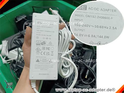 Original GVE GM152-2400600-F ac adapter, 24V 6A GM152-2400600-F Notebook Netzteile GVE24V6A144W-5.5x2.5mm-W Original GVE GM152-2400600-F adapter, 24V 6A GM152-2400600-F Notebook Netzteile, GVE24V6A144W-5.5x2.5mm-W