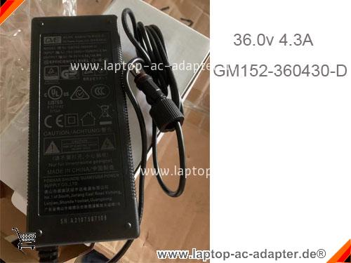 Original GVE GM152-360430-D ac adapter, 36V 4.3A GM152-360430-D Notebook Netzteile GVE36V4.3A154.8W-5.5x2.5mm-Nut Original GVE GM152-360430-D adapter, 36V 4.3A GM152-360430-D Notebook Netzteile, GVE36V4.3A154.8W-5.5x2.5mm-Nut