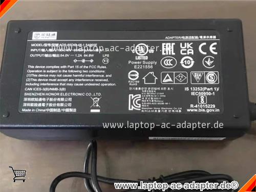 Original Hoioto Ads-65dib-48-1 54065e Ac Adapter 54v 1.2a Für Poe Monitor auf laptop-ac-adapter.de 