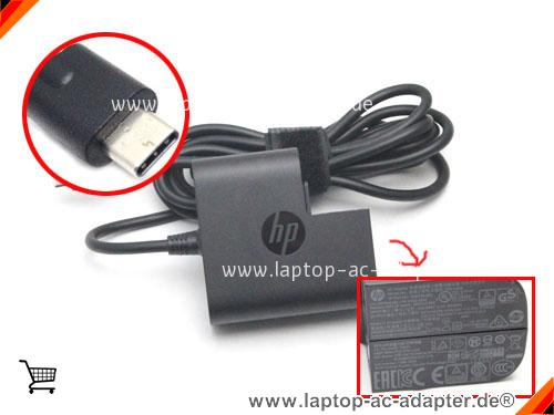 Original HP ELITE X2 1012 adapter, 20V 2.25A ELITE X2 1012 Notebook Netzteile, HP20V2.25A45W-Type-C