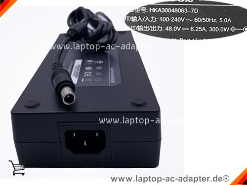 Original HUNTKEY HKA30048063-7D adapter, 48.0V 6.25A HKA30048063-7D Notebook Netzteile, HUNTKEY48V6.25A300W-8.0x5.7mm
