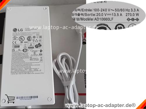Original LG 45GS95QX adapter, 20V 13.5A 45GS95QX Notebook Netzteile, LG20V13.5A270W-5.5x2.5mm-W