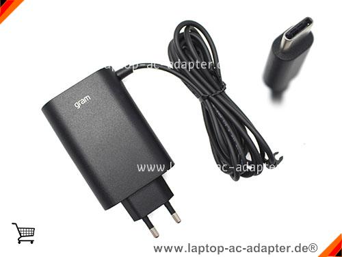 Original LG GRAM 16 16Z90P-K.AAB6U1 adapter, 20V 3.25A GRAM 16 16Z90P-K.AAB6U1 Notebook Netzteile, LG20V3.25A65W-TYPE-C-EU