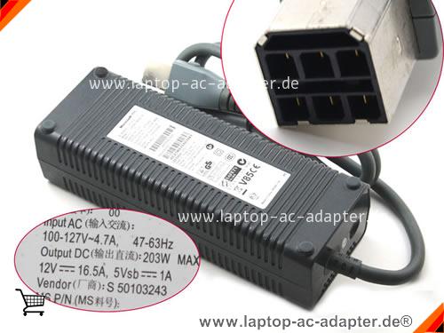 Original MICROSOFT XBOX 360 ONE CONSOLE adapter, 12V 16.5A XBOX 360 ONE CONSOLE Notebook Netzteile, MICROSOFT12V16.5A198W-100-127V-6holes