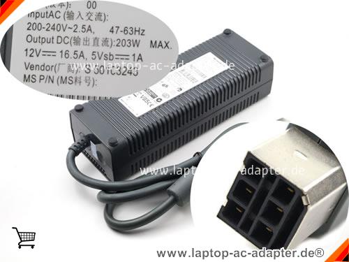Original MICROSOFT XBOX 360 ONE CONSOLE adapter, 12V 16.5A XBOX 360 ONE CONSOLE Notebook Netzteile, MICROSOFT12V16.5A198W-200-240V-6PIN