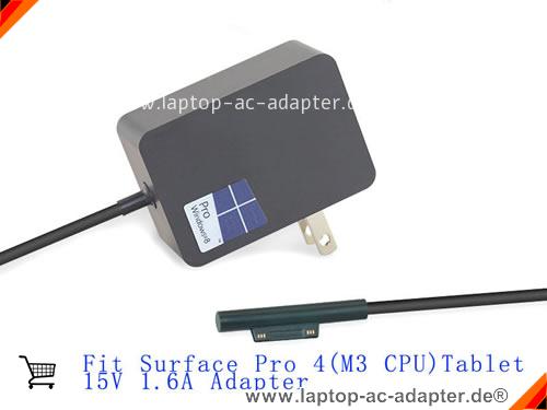 Original MICROSOFT SURFACE PRO 4 TABLET 1735 adapter, 15V 1.6A SURFACE PRO 4 TABLET 1735 Notebook Netzteile, MICROSOFT15V1.6A24W-US