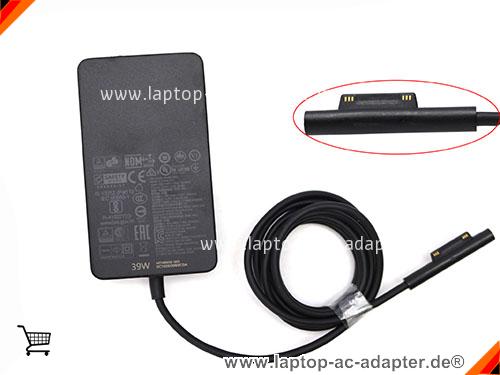 Original MICROSOFT SURFACE LAPTOP GO 1943 adapter, 15V 2.6A SURFACE LAPTOP GO 1943 Notebook Netzteile, MICROSOFT15V2.6A39W-1963