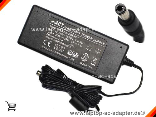 Original MYACT APS-A0602752352ED-G adapter, 27.5V 2.35A APS-A0602752352ED-G Notebook Netzteile, MYACT27.5V2.35A64.625W-5.5x2.1mm
