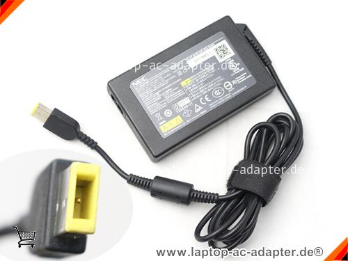 Original NEC LAVIE Z LZ550/JS adapter, 20V 3.25A LAVIE Z LZ550/JS Notebook Netzteile, NEC20V3.25A-65W-rectangle-pin