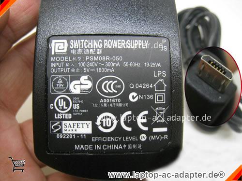 Original PHIHONG PSM08R-050 ac adapter, 5V 1.6A PSM08R-050 Notebook Netzteile PHIHONG5V1.6A8W Original PHIHONG PSM08R-050 adapter, 5V 1.6A PSM08R-050 Notebook Netzteile, PHIHONG5V1.6A8W