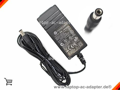 Original POLYCOM SOUNDPOINT IP 550 adapter, 24V 0.5A SOUNDPOINT IP 550 Notebook Netzteile, POLYCOM24V0.5A12W-5.5x2.1mm-TB