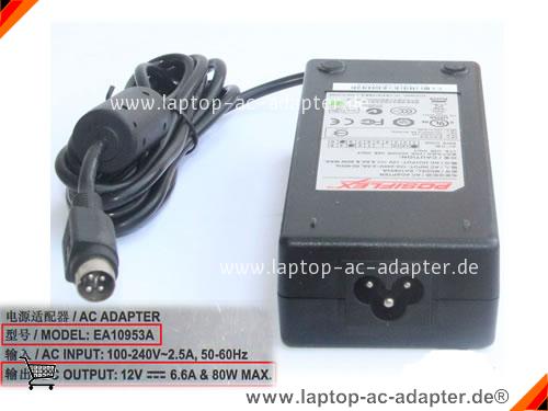 Original POSIFLEX KS7217 adapter, 12V 6.6A KS7217 Notebook Netzteile, POSIFLEX12V6.6A80W-4Pin