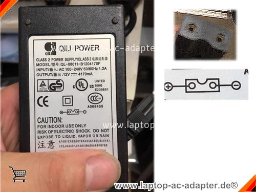 Original Qili Power Ql-08011-b1204170f Class 2 Power Supply 12v 4170ma Für Nfa Car Refrigerator auf laptop-ac-adapter.de