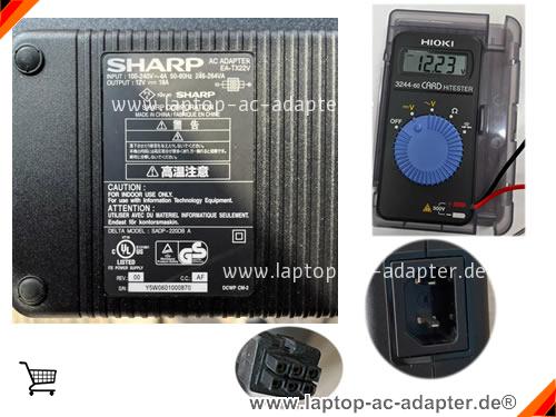 Original DELTA SADP-220DB A adapter, 12V 18A SADP-220DB A Notebook Netzteile, SHARP12V18A216W-Molex-6-Pins