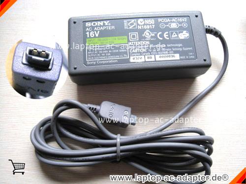 Original SONY VAIO PCG-C1VE adapter, 16V 2.5A VAIO PCG-C1VE Notebook Netzteile, SONY16V2.5A40W-2PIN