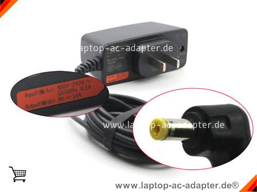 Original SONY DPT XR-100 adapter, 9V 1.4A DPT XR-100 Notebook Netzteile, SONY9V1.4A13W-4.8x1.7mm-B-US