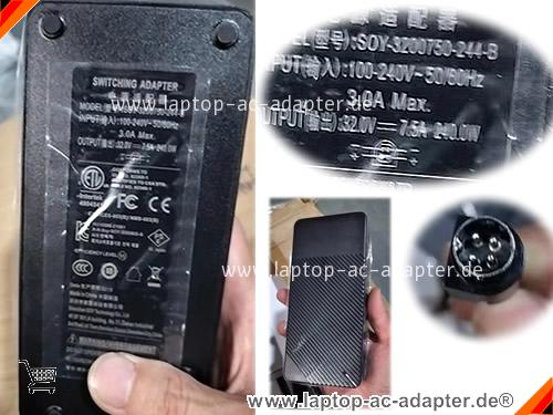 Original SOY SOY-3200750-244-B adapter, 32V 7.5A SOY-3200750-244-B Notebook Netzteile, SOY32V7.5A240W-4Pins-SZXF