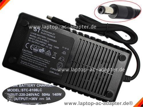 Original ST STC-8108LC ac adapter, 36V 3A STC-8108LC Notebook Netzteile ST36V3A108W-5.5x2.1mm-220-240V Original ST STC-8108LC adapter, 36V 3A STC-8108LC Notebook Netzteile, ST36V3A108W-5.5x2.1mm-220-240V