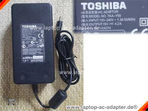 Original TOSHIBA TAA-Y59 adapter, 19V 4.2A TAA-Y59 Notebook Netzteile, TOSHIBA19V4.2A79.8W-5.5x2.1mm