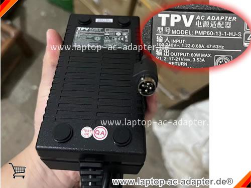 Original PHILIPS C240P4 MEDICAL DISPLAYS adapter, 17V 3.53A C240P4 MEDICAL DISPLAYS Notebook Netzteile, TPV17V3.53A60W-4PINS