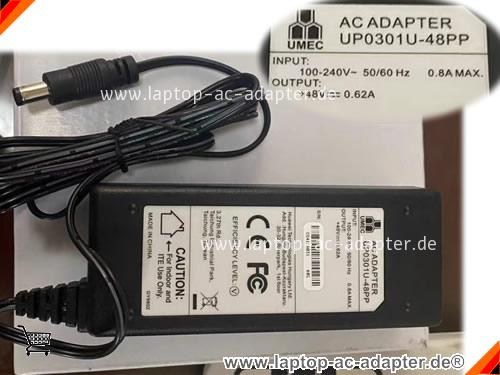 Original UMEC UP0301U-48PP ac adapter, 48V 0.62A UP0301U-48PP Notebook Netzteile UMEC48V0.62A30W-5.5x2.1mm Original UMEC UP0301U-48PP adapter, 48V 0.62A UP0301U-48PP Notebook Netzteile, UMEC48V0.62A30W-5.5x2.1mm