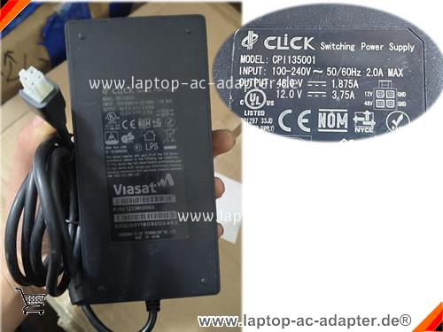 Original VIASAT RG1100 adapter, 48V 1.875A RG1100 Notebook Netzteile, VIASAT48V1.875A135W-Molex-4Pins