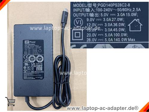 Original XP PGD140PS28C2-8 ac adapter, 28V 5A PGD140PS28C2-8 Notebook Netzteile XP28V5A140W-Type-C Original XP PGD140PS28C2-8 adapter, 28V 5A PGD140PS28C2-8 Notebook Netzteile, XP28V5A140W-Type-C