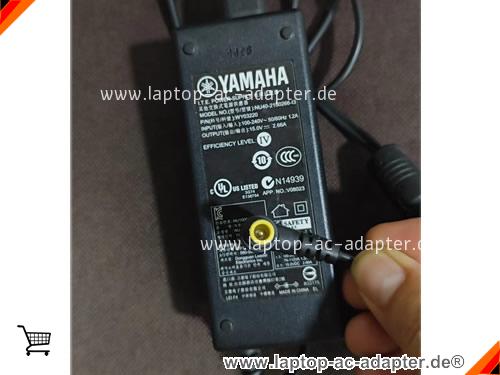 Original YAMAHA TSX-80 adapter, 15V 2.66A TSX-80 Notebook Netzteile, YAMAHA15V2.66A40W-6.5x4.4mm-B