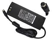 EDAC 12V 10A  Laptop AC Adapter 120W Round with 4 Pins EDAC12V10A120W-4PIN-SZXF