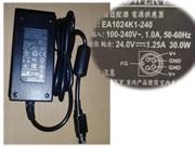 EDAC 24V 1.25A  Laptop AC Adapter 30W Round with 4 Pins EDAC24V1.25A30W-4Pins-SZXF