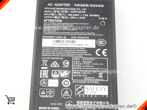 Bild 3 Von Original Aoc Adpc20120 Ac Adapter Für Ag271qx Pd2710qc Series Monitor 20v 6a 120w Auf Laptop-ac-adapter.de 